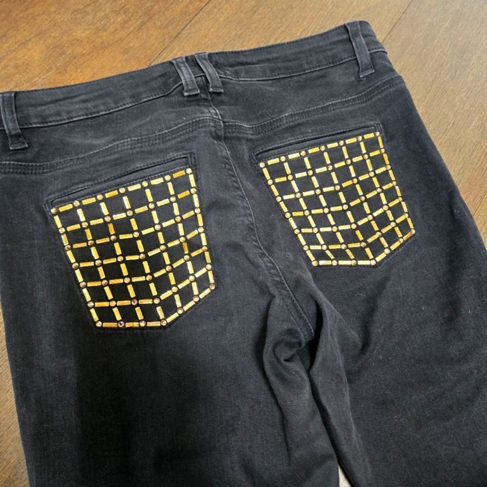 Versace Collection Embellished Jeans Size 26